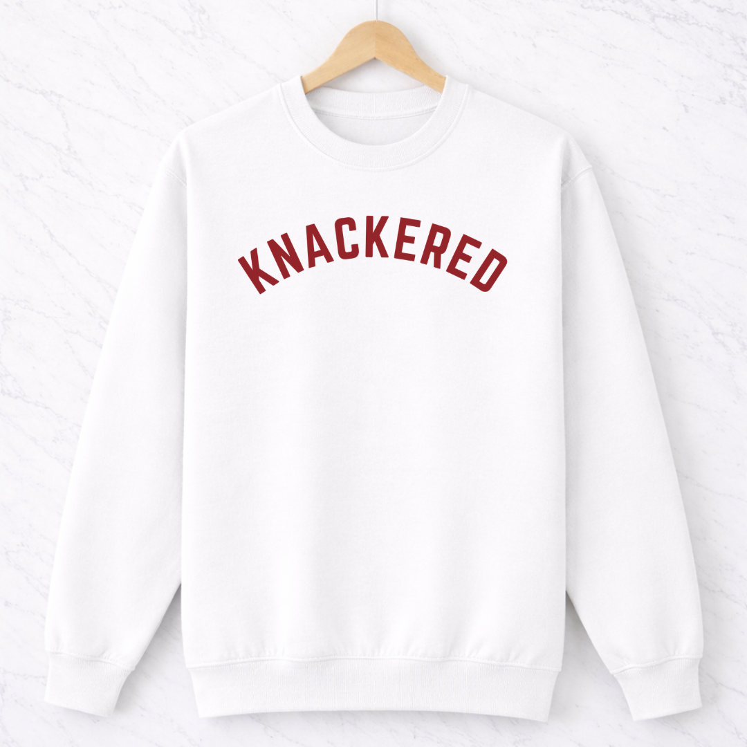 White Knackered Sweatshirt