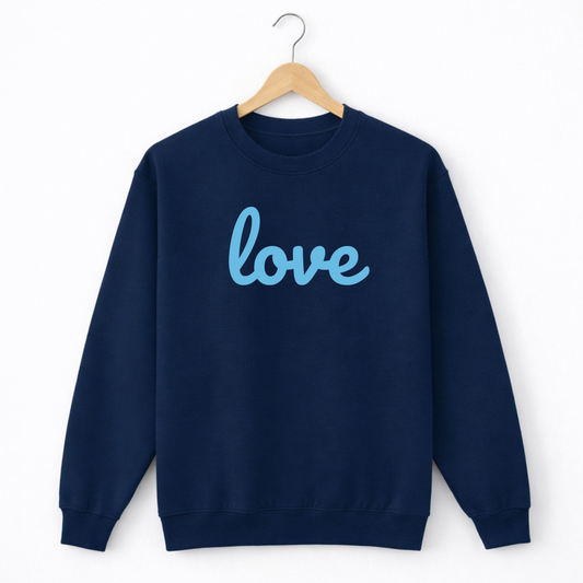 Navy Love Sweatshirt