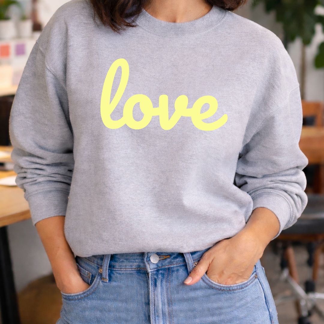 Grey Love Sweatshirt