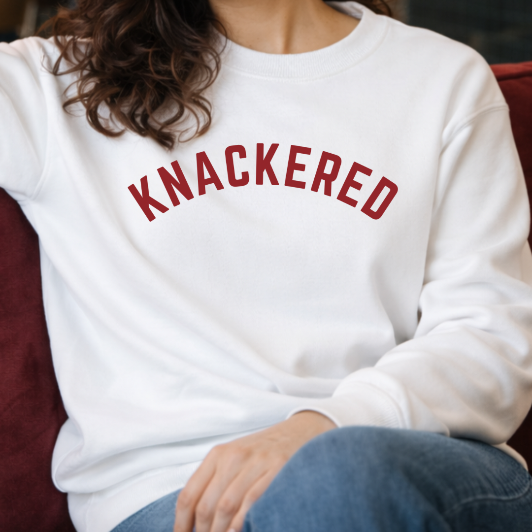 White Knackered Sweatshirt