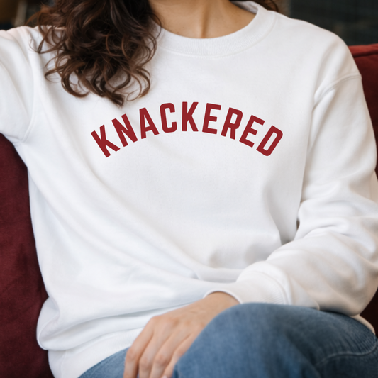 White Knackered Sweatshirt