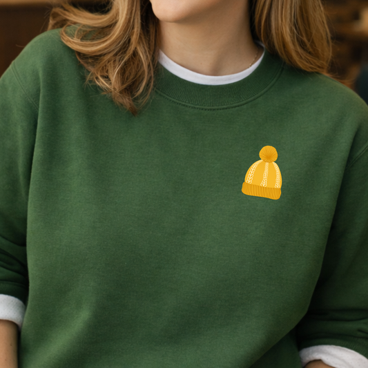 Green Bobble Hat Sweatshirt