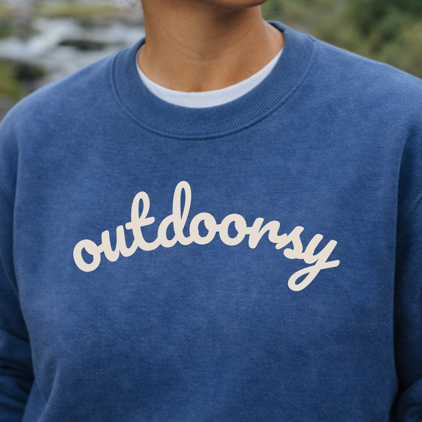 Blue Outdoorsy Sweatshirt