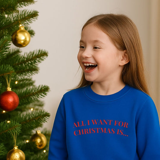 All I Want for Christmas Is Love, Actually – Kids’ Sweatshirt
